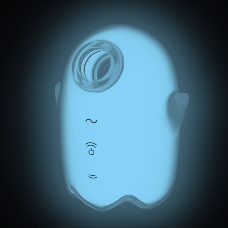 SATISFYER - GLOWING GHOST AIR PULSE & VIBRATOR WEISS