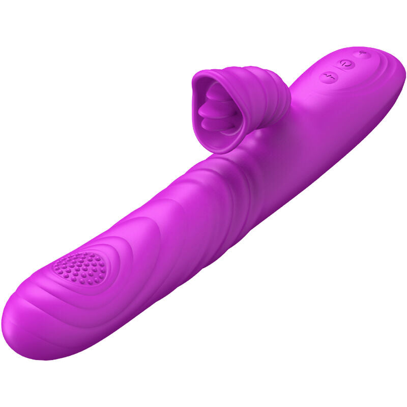 ARMONY - ANGELIA MULTIFUNCTIONAL VIBRATOR WITH STIMULATING TONGUE VIOLET HEAT EFFECT