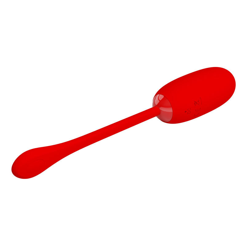 PRETTY LOVE - JULIUS WATERPROOF, RECHARGEABLE VIBRATING EGG RED