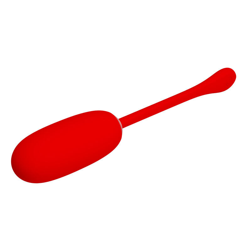 PRETTY LOVE - JULIUS WATERPROOF, RECHARGEABLE VIBRATING EGG RED