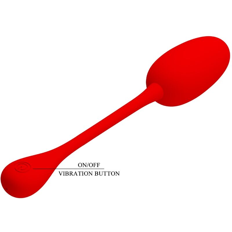 PRETTY LOVE - KNUCKER RED RECHARGEABLE VIBRATION EGG