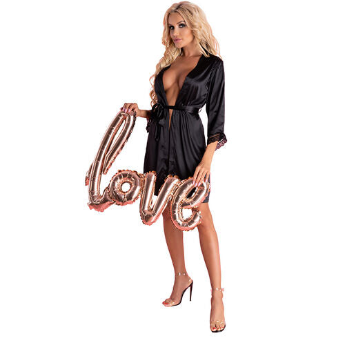 LIVCO CORSETTI FASHION - ARILADYEN LC 90568 KLEID + HÖSCHEN SCHWARZ