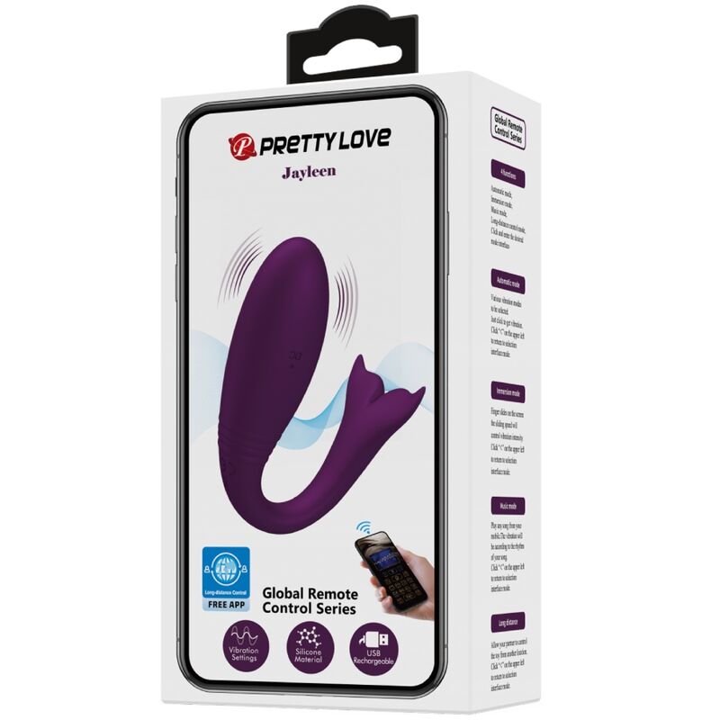 PRETTY LOVE - JAYLEEN VIBRATOR MIT APP-FERNBEDIENUNG LILAC