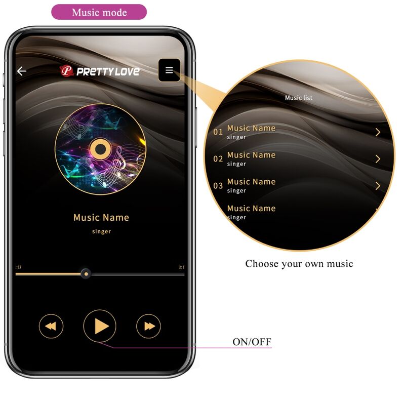 PRETTY LOVE - CATALINA VIBRATOR APP FERNBEDIENUNG LILAC