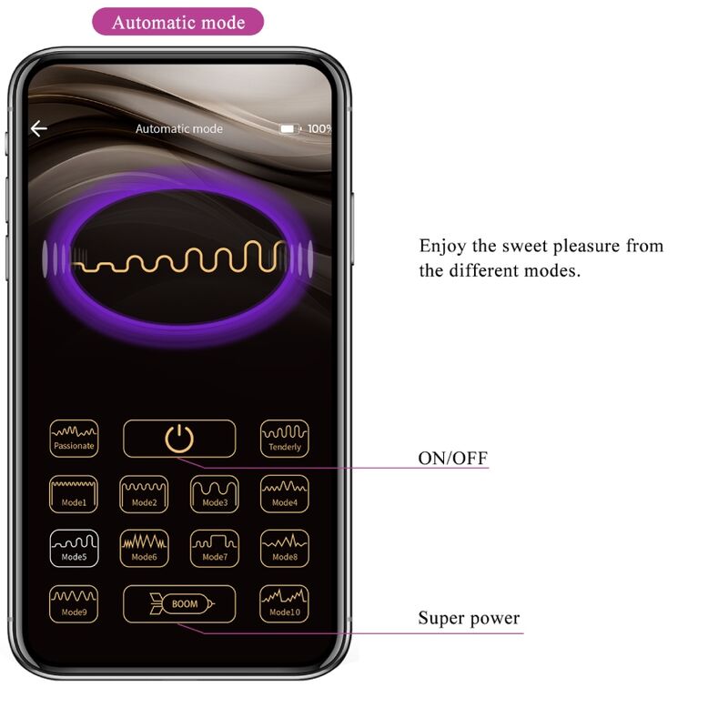 PRETTY LOVE - CATALINA VIBRATOR APP FERNBEDIENUNG LILAC