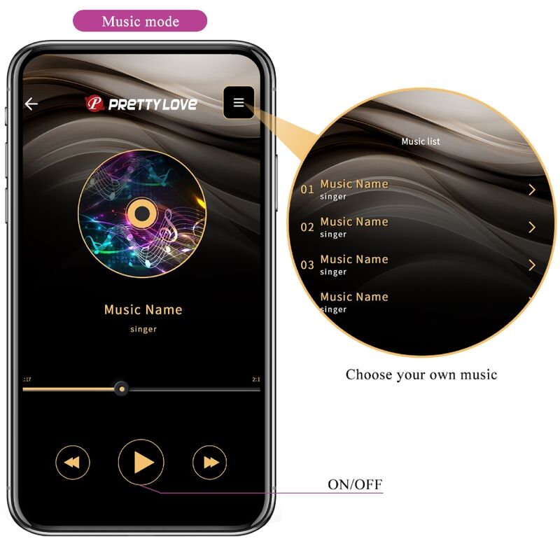 PRETTY LOVE - ELVIRA KEGEL BALLS APP FERNBEDIENUNG LILAC