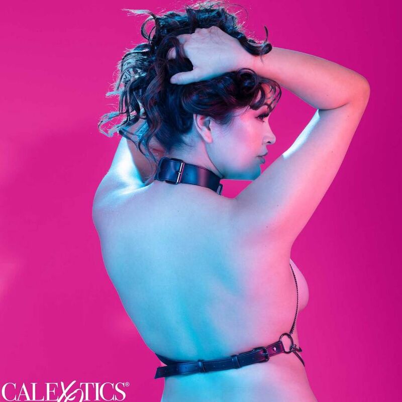 CALEXOTICS - EUPHORIA PLUS SIZE MULTI-CHAIN COLLAR HARNESS