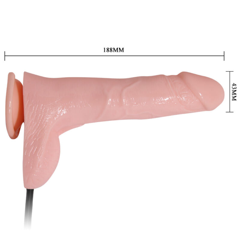 DANCE - AUFBLASBARER REALISTISCHER DILDO MIT SAUGNÄPFEN 15 CM