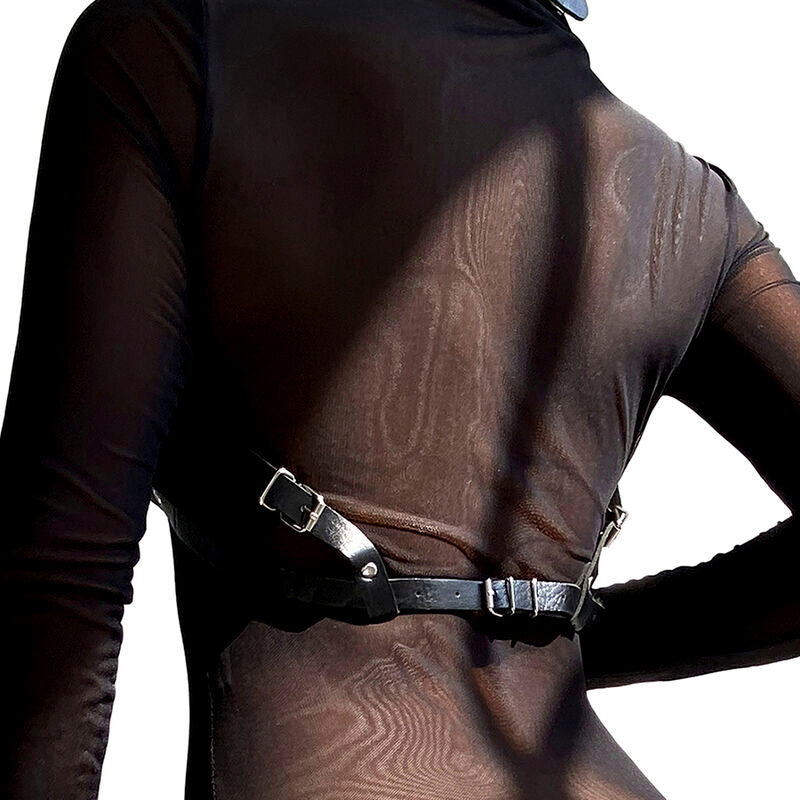 SUBBLIME - LEATHER CHEST STRAP BLACK ONE SIZE
