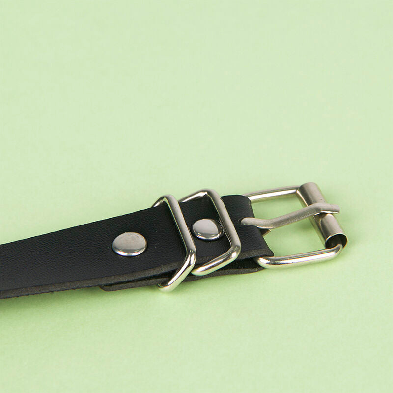 SUBBLIME - LEATHER CHAIN BELT BLACK ONE SIZE