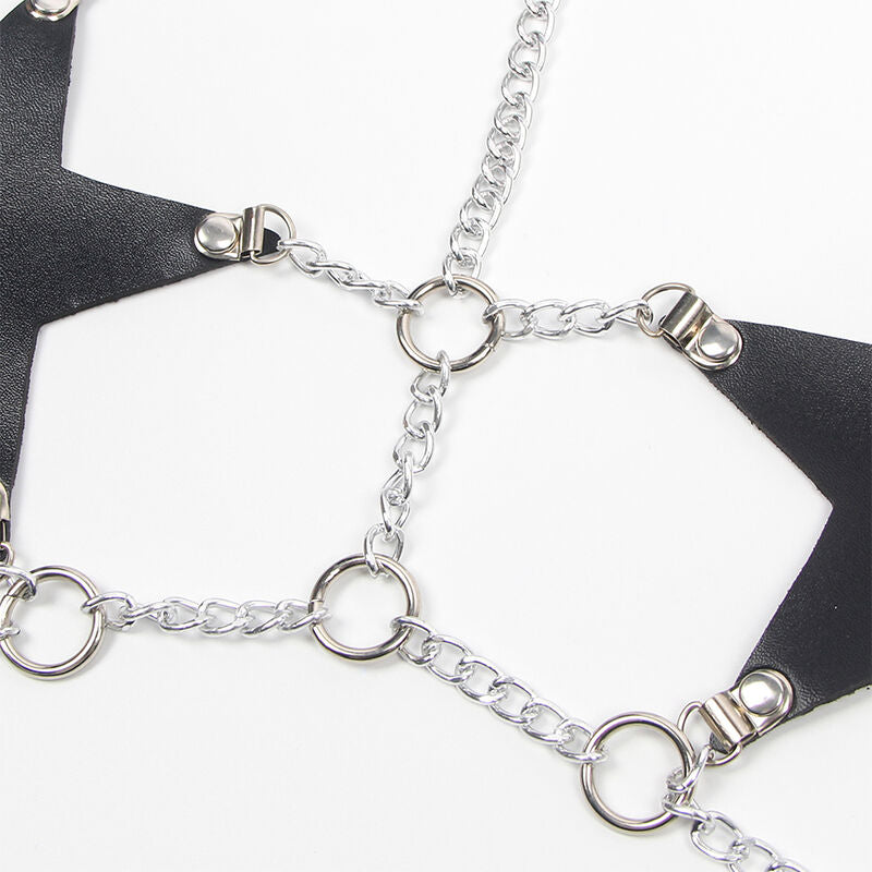 SUBBLIME - FULL BODY HARNESS WITH STAR CHAIN DETAIL ONE SIZE