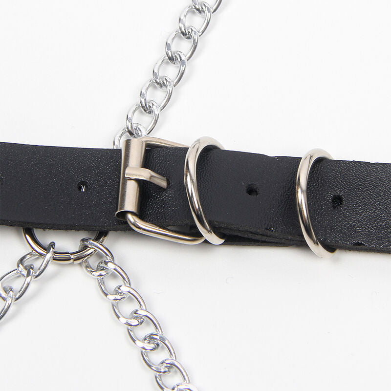 SUBBLIME - FULL BODY HARNESS WITH STAR CHAIN DETAIL ONE SIZE