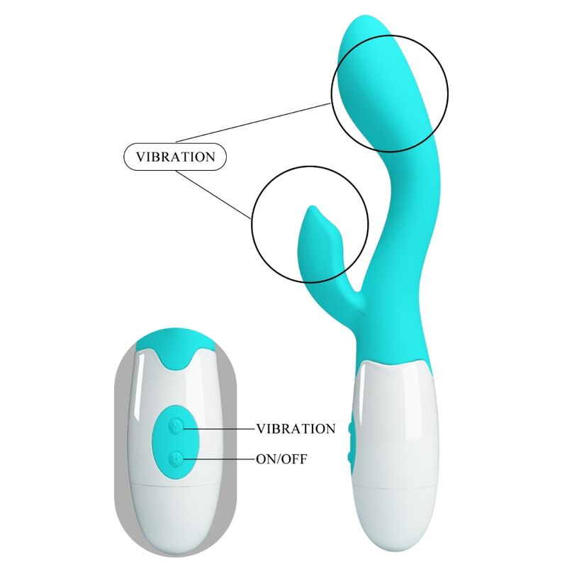 PRETTY LOVE - HELLIGER G-SPOT-VIBRATOR, AQUAGRÜN