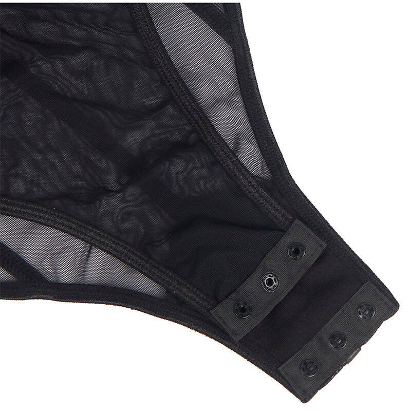 SUBBLIME - SCHWARZER BODY MIT KETTEN-HOSENTRGERN L/XL