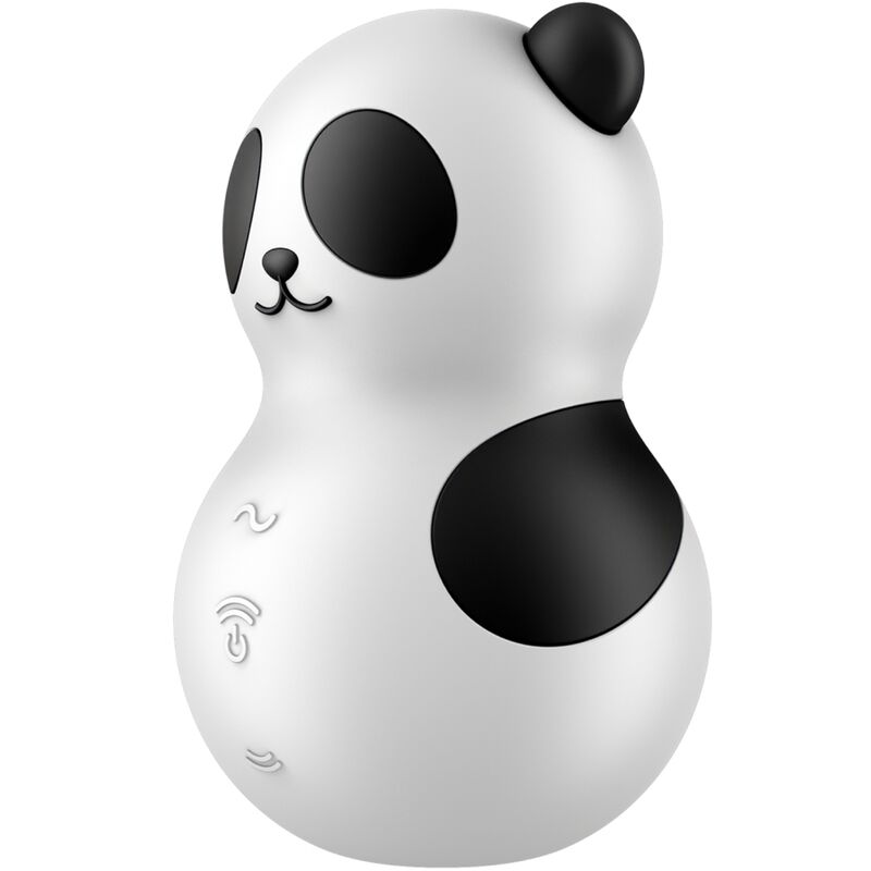 SATISFYER - POCKET PANDA STIMULATOR &amp; VIBRATOR SCHWARZ WEISS