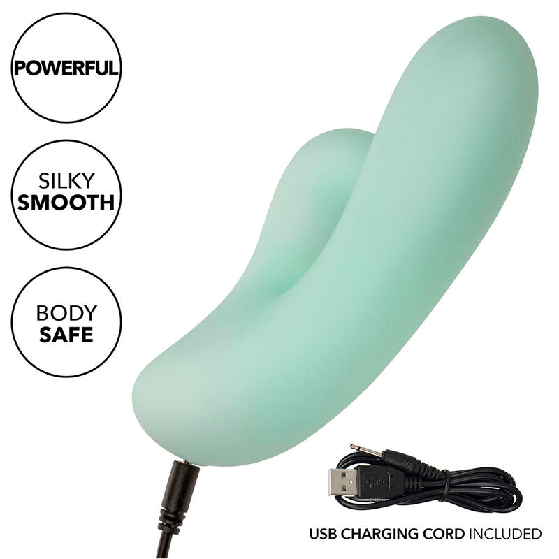 CALEXOTICS - PACIFICA FIJI VIBRATOR & ESTIMULATOR G-PUNKT 10 VIBRATIONEN AQUA