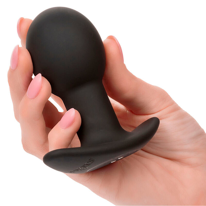 CALEXOTICS - ROCK BOTTOM ANAL PLUG 10 VIBRATIONEN SILIKON SCHWARZ