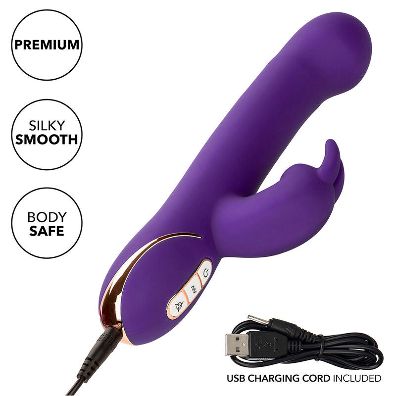 CALEXOTICS - JACK RABBIT VIBRATOR & STIMULATOR 7 VIBRATIONEN UND SAUGMODUS BLAU