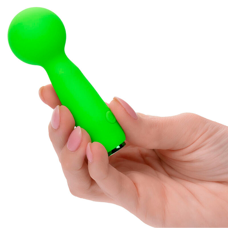CALEXOTICS - NEON VIBES THE BUBBLY VIBE MINI-MASSAGER 10 VIBRATIONEN GRÜN