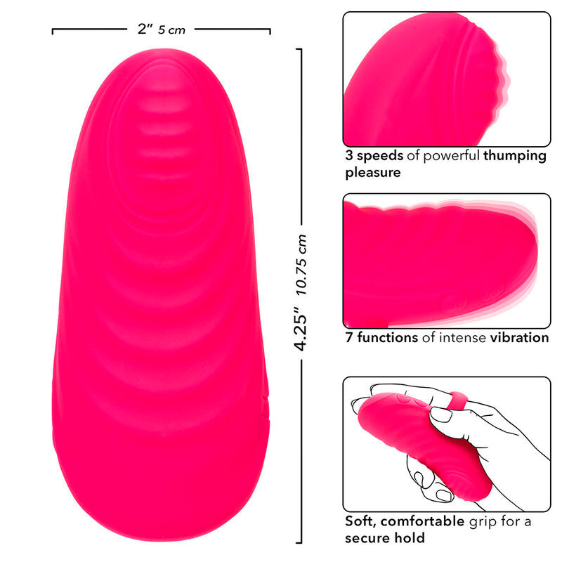CALEXOTICS - ENVY HANDMASSAGER MIT ROLLBALL, 7 VIBRATIONEN, ROSA
