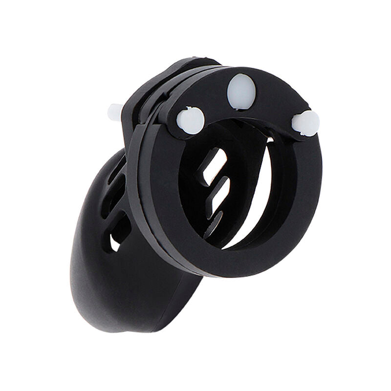 HIDDEN DESIRE - EXTREME SILICONE CHASTITY PUMP CAGE SIZE S BLACK