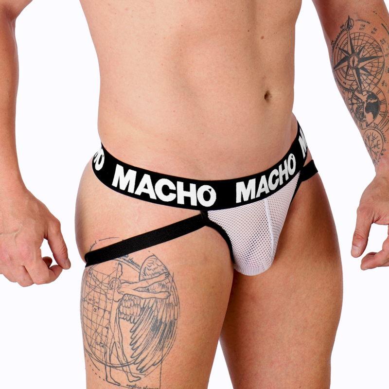 MACHO - MX26X1 JOCK GRID WEISS XL