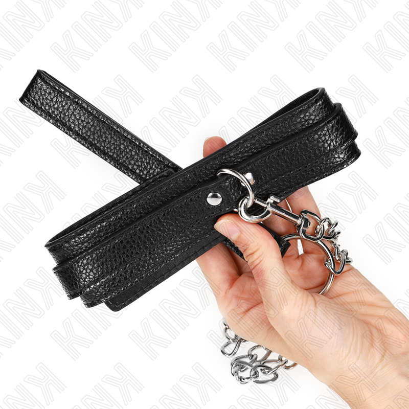 KINK - NECKLACE WITH SNAKE PATTERN AND LEASH 65 CM