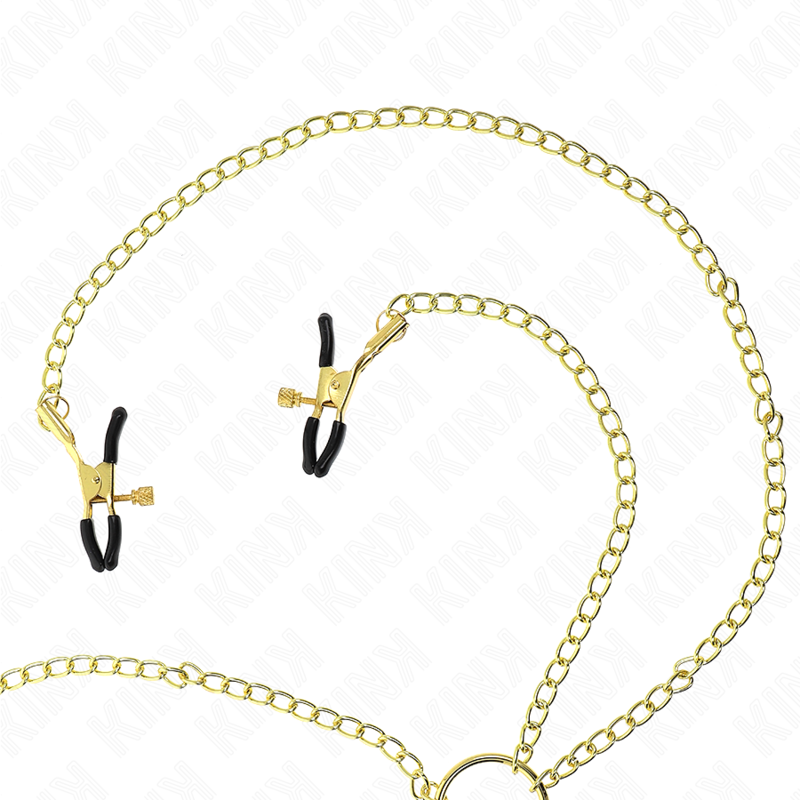 KINK - 4 nipple and clit clamps, adjustable, gold