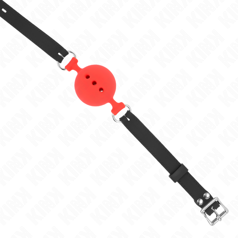 KINK - FULL SILICONE FLAP 55 x 2 CM WITH 5 CM BALL SIZE L RED ADJUSTABLE 35-51 CM