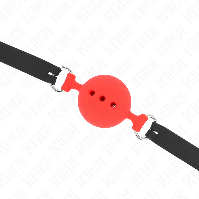 KINK - FULL SILICONE FLAP 55 x 2 CM WITH 5 CM BALL SIZE L RED ADJUSTABLE 35-51 CM