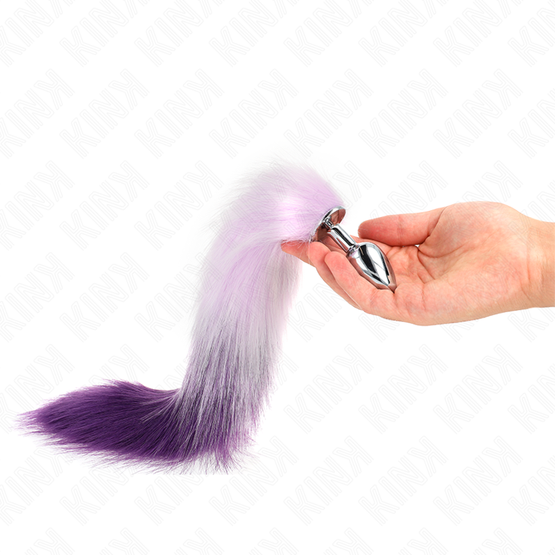 KINK - ANAL PLUG GRÖSSE S 7 X 3 CM MIT KUNSTSTOFFSCHWANZ 40 CM LILAC