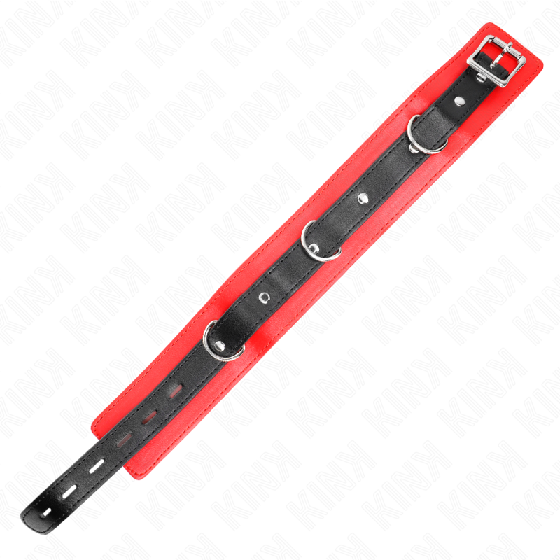 KINK - HALSBAND MIT GÜRTEL 65 CM MIT RIEMEN ROT 54 X 4.5 CM