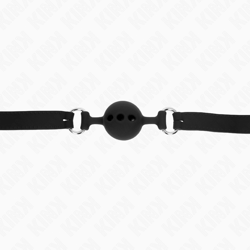 KINK - FULL SILICONE FLAP 55 x 2 CM WITH 4 CM BALL SIZE S BLACK ADJUSTABLE 35-51 CM