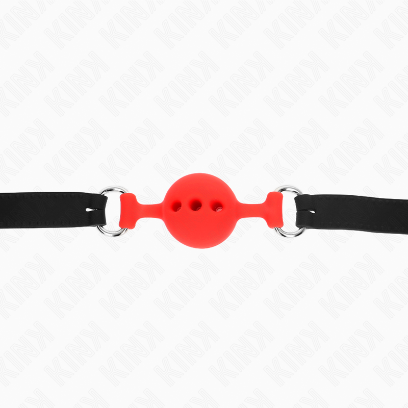 KINK - FULL SILICONE FLAP 55 x 2 CM WITH 4 CM BALL SIZE S RED ADJUSTABLE 35-51 CM
