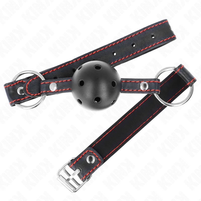 KINK - HOHLHARTER SCHWARZER BALLKNEBEL MODELL 2 65 x 2.5 CM