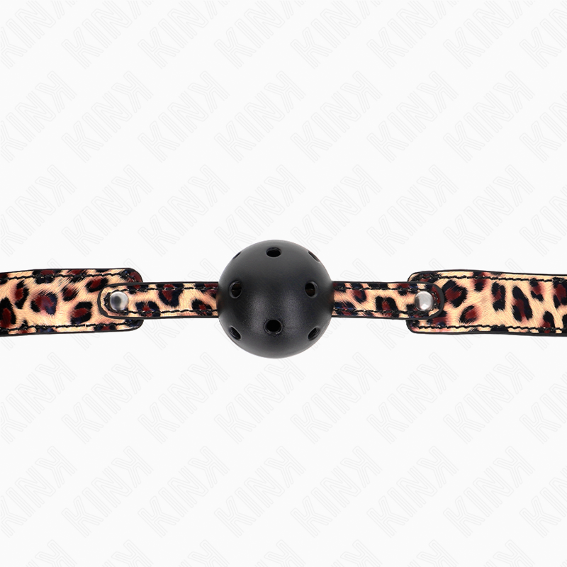 KINK - LEOPARD ATMUNGSAKTIVER BALL 4.5 CM GAG 65 x 2.5 CM