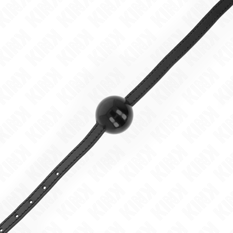 KINK - SCHWARZER EINZELNER FESTER BALL 4 CM GAG 65 x 1.5 CM