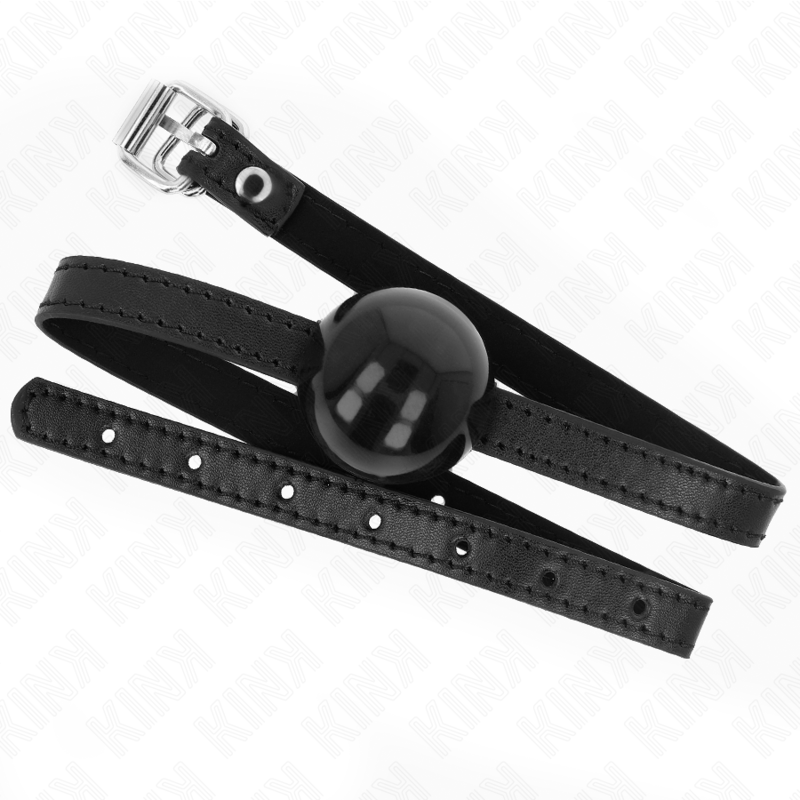 KINK - SCHWARZER EINZELNER FESTER BALL 4 CM GAG 65 x 1.5 CM