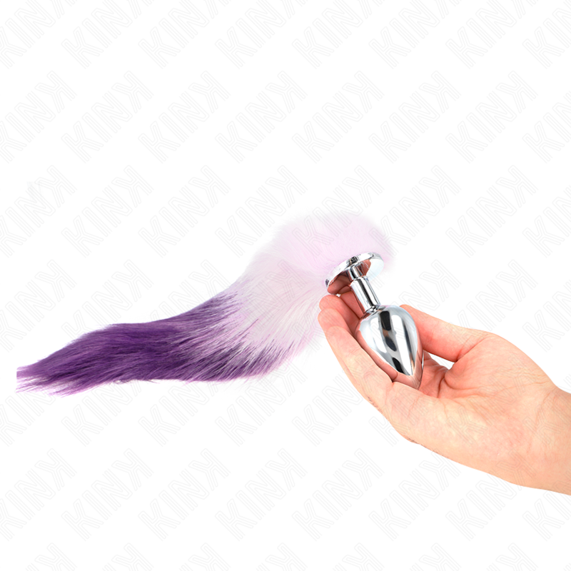 KINK - ANAL PLUG GRÖSSE L 10 X 4 CM MIT KUNSTSTOFFSCHWANZ 40 CM LILAC