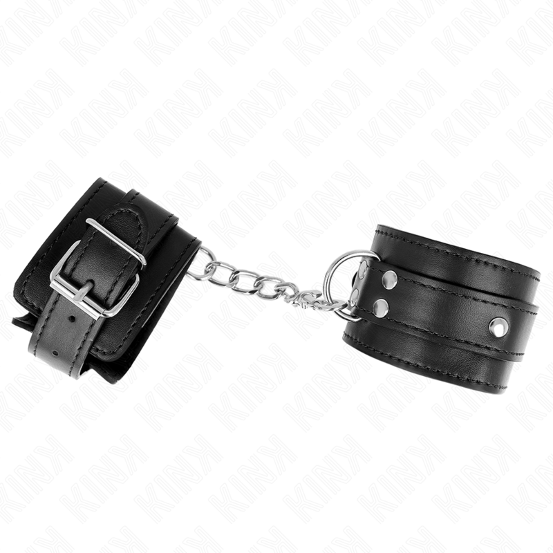 KINK - 3 D-RING HANDGELENKFESSELN VERSTELLBAR SCHWARZ 17.5-25 CM