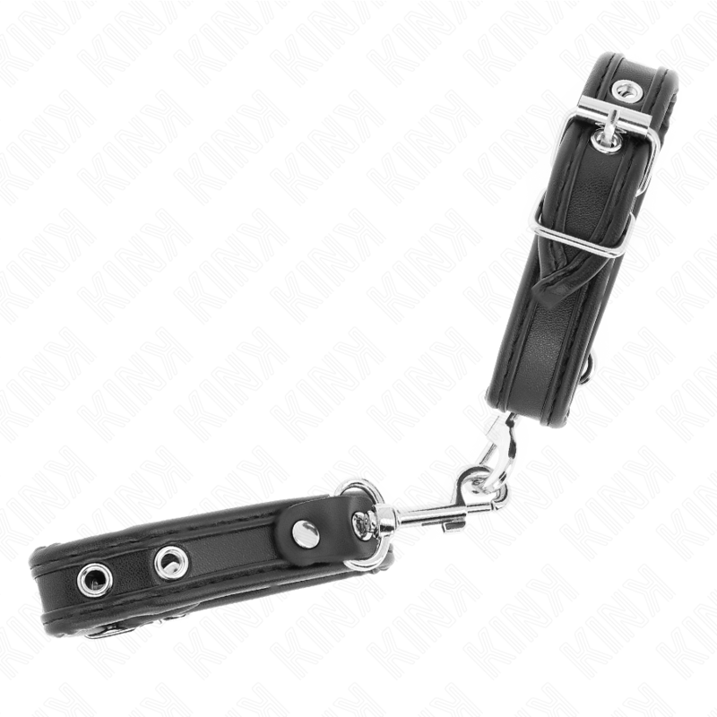 KINK - MINI-ARMBÄNDER SCHWARZ MIT NIETEN VERSTELLBAR 16-22 CM