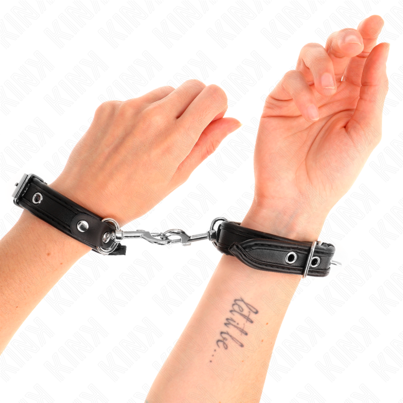 KINK - MINI-ARMBÄNDER SCHWARZ MIT NIETEN VERSTELLBAR 16-22 CM