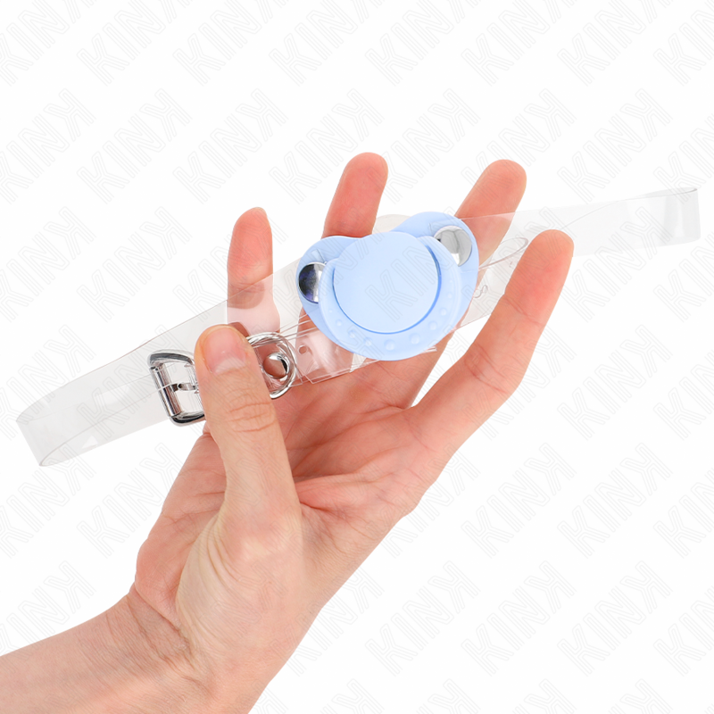 KINK - HELLBLAUER SCHNULLERFORM-SPRUDEL 5.5 x 4 CM VERSTELLBAR 43-60 CM