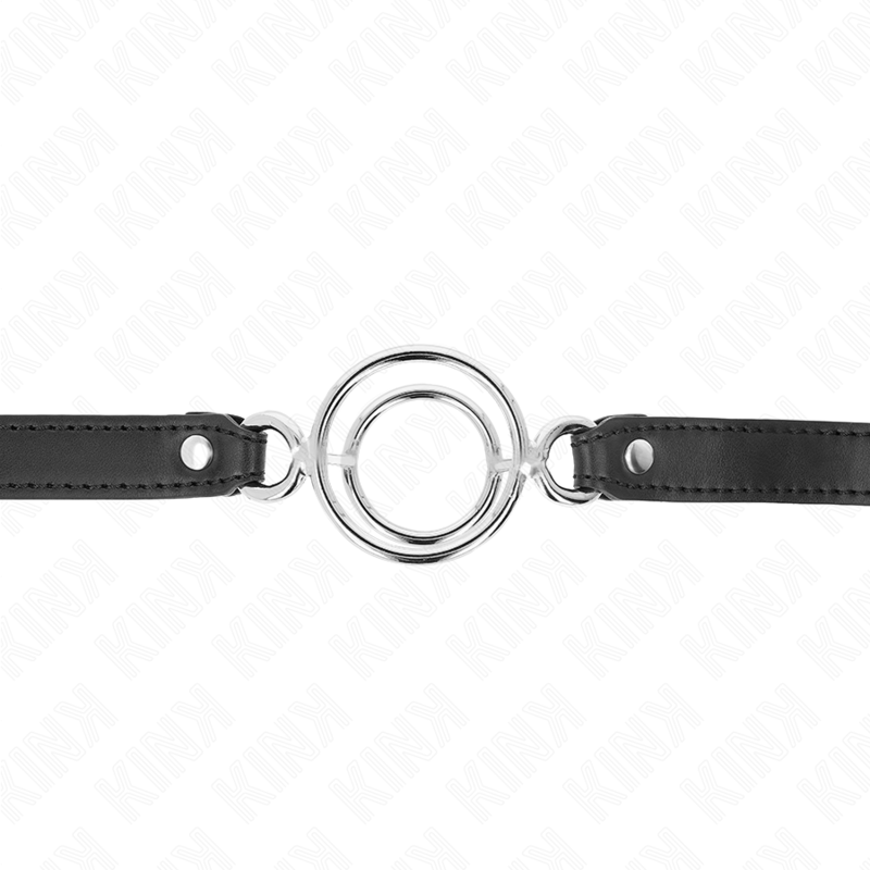 KINK - KNEBEL MIT MEHREREN O-RINGEN 5 CM SCHWARZ 63 X 2.5 CM