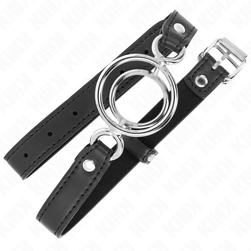 KINK - KNEBEL MIT MEHREREN O-RINGEN 5 CM SCHWARZ 63 X 2.5 CM