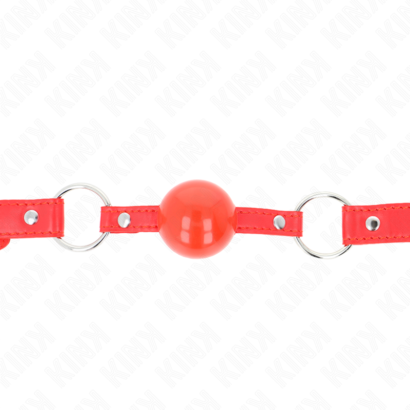 KINK - TPE-BALL 4 CM KNEBEL MIT RED-SCHLOSS 60 x 2 CM