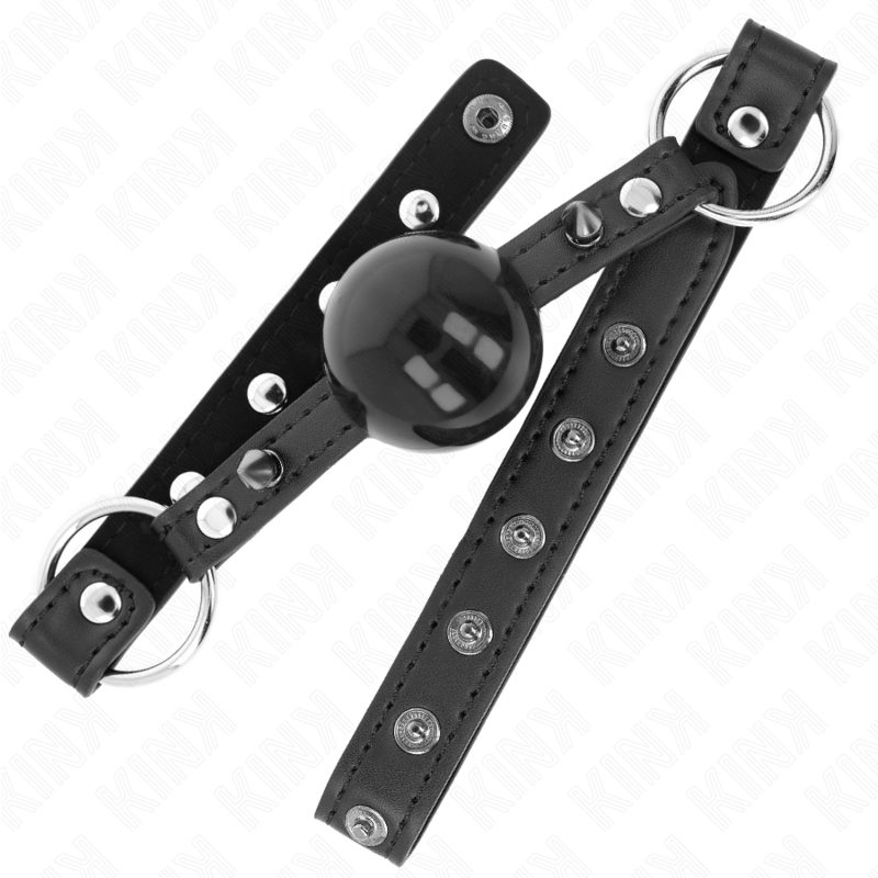 KINK - BALL 4 CM GAG WITH POINT RIVET AND SNAP CLOSURE 65 x 2 CM