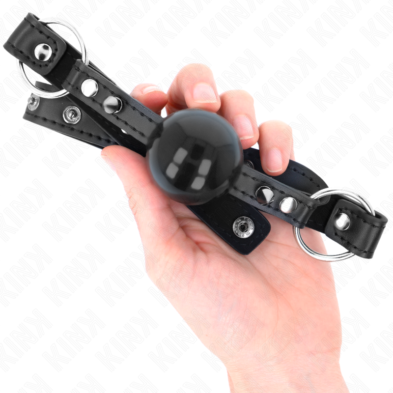 KINK - BALL 4 CM GAG WITH POINT RIVET AND SNAP CLOSURE 65 x 2 CM