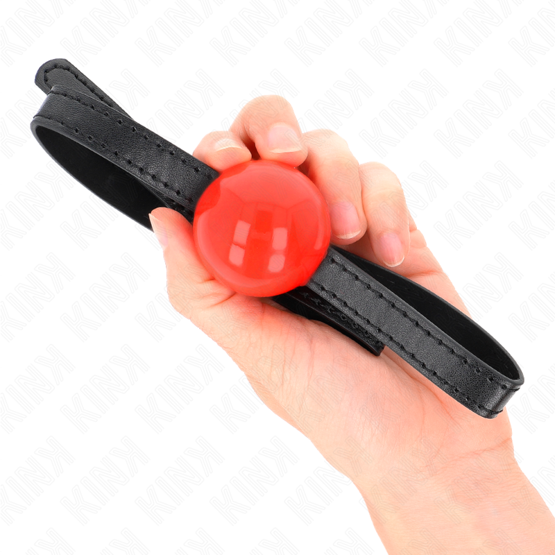 KINK - ROTER EINZELNER FESTER BALL 4 CM GAG 65 x 1.5 CM