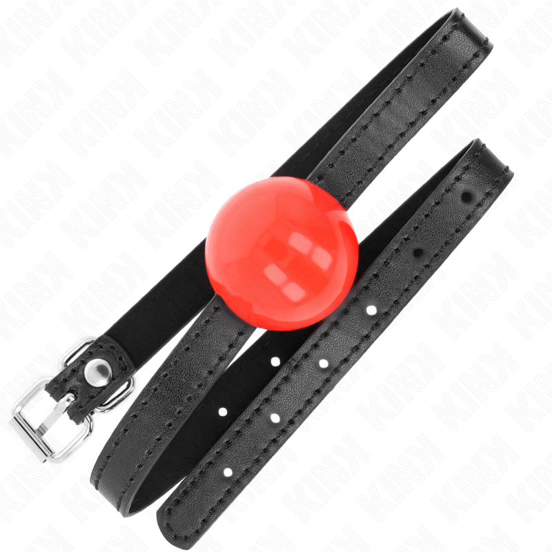 KINK - ROTER EINZELNER FESTER BALL 4 CM GAG 65 x 1.5 CM